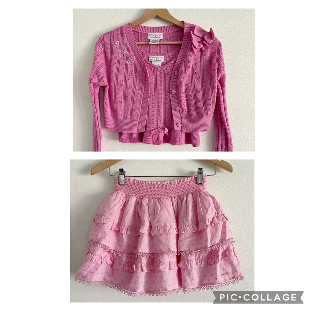 American Girl Love Shack Fancy Outfit Skirt Cardigan Tank